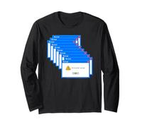 Vintage Funny PC Critical Error Screen Annoying Message Long Sleeve T-Shirt