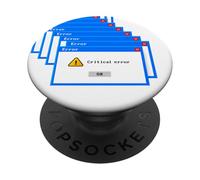Vintage Funny PC Critical Error Screen Annoying Message PopSockets Adhesive PopGrip