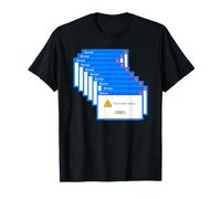 Vintage Funny PC Critical Error Screen Annoying Message T-Shirt