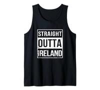 Vintage Funny Straight Outta Ireland Dublin UK Great Britain Tank Top