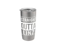 Vintage Funny Straight Outta Linz Upper Austria Austrian Stainless Steel Insulated Tumbler