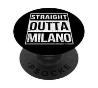 Vintage Funny Straight Outta Milano Italy Italian Lombardy PopSockets Adhesive PopGrip