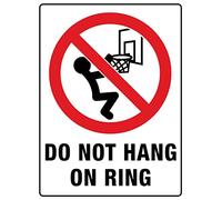 Vintage Funny Tin Signs Do Not Hang on Ring SignCaution Danger Safety Warning Notice Signs 12x8 inch