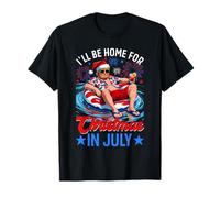 Vintage Funny Trump Shirt I'll Be Home For Christmas In July T-Shirt