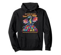 Vintage Funny Yarn Dragon Knitting & Crochet Lover Design Pullover Hoodie