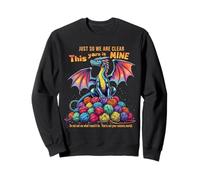 Vintage Funny Yarn Dragon Knitting & Crochet Lover Design Sweatshirt