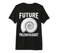 Vintage Future Paleontologist Ammonite Fossil Prehistoric Premium T-Shirt