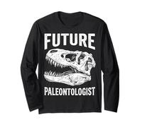 Vintage Future Paleontologist T Rex Skull Dinosaur Fossil Long Sleeve T-Shirt