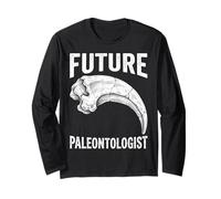 Vintage Future Paleontologist Velociraptor Claw Fossil Long Sleeve T-Shirt