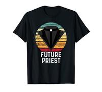 Vintage Future Priest Collar Clergyman Catholic T-Shirt