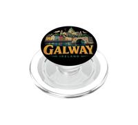 Vintage Galway Ireland Travel Souvenir Landmark Gift PopSockets PopGrip for MagSafe