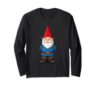 Vintage Garden Gnome Statue Magical Fairytale Gnomes Long Sleeve T-Shirt