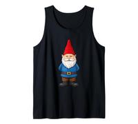 Vintage Garden Gnome Statue Magical Fairytale Gnomes Tank Top