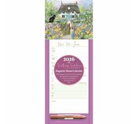 Vintage Garden Magnetic Slim Calendar 2026, Magnetic Calendars, Gift