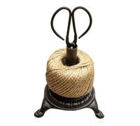 Vintage Garden String Twine & Scissors Design Set Cast Iron Holder Stand Gift A