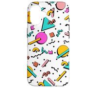 Vintage Geometry Shape Pattern Retro 80s 90's Nostalgia Case for iPhone 16
