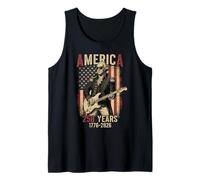 Vintage George Washington Playing Guitar 250 Years America Tank Top