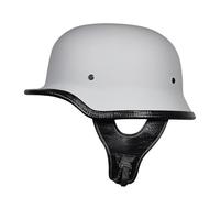 Vintage German Motorcycle Half-Helmet, ECE-Approved Retro Open-Face Helmets, Adult Men’s Cap with Adjustable Quick-Release Buckle, for Scooters, Bicycles and Cruisers D,L(58-60CM)