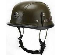 Vintage German Motorcycle Half Helmet, ECE/DOT Approved Adult Men Women Retro Open Face Helmet, with Adjustable Quick Release Buckle, for Bicycle Cruiser Scooter, M~XXL 5,XL