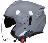 Vintage German Motorcycle Half Helmet, Retro Open Face Helmets DOT/ECE Approved, Adult Men Women Cap with Adjustable Quick Release Buckle, for Bicycle Cruiser Scooter 7,XL(61-62cm)