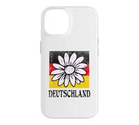 Vintage Germany Deutschland Flag German Daisy Flower Case for iPhone 14