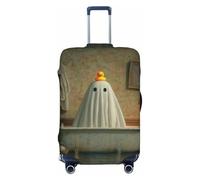 Vintage Ghost in The Bathtub Elastic Travel Luggage Covers Dustproof Scratch-Resistant Suitcase Protector Fit 22-24 Inch