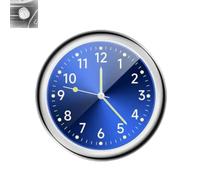 Vintage Gift-Luminous Decoration Mini Clock for Car/Motorcycle/Sewing Machine, Pocket Small Mini Luminous Quartz Analog Watch Stick-On Clock for Car, with Adhesive Sticker & Vent Clip(A03,1PC)