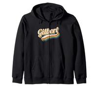 Vintage Gilbert Personalized Name Gilbert Zip Hoodie