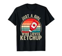 Vintage Girl Ketchup Women Catsup Condiment Lovers T-Shirt