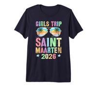 Vintage Girls Trip Saint Maarten 2026 Travel Holiday Premium T-Shirt