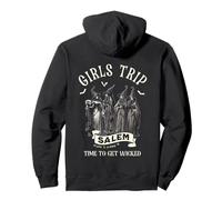Vintage Girls Trip to Salem Time To Get Wicked Halloween Pullover Hoodie