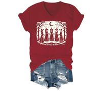 Vintage Girls Will Be Girls Witch Shirt Graphic Tees Crew & V-Neck