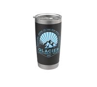 Vintage Glacier National Park Going to the Sun Road Sunburst Stainless Steel Insulated Tumbler