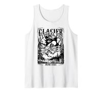 Vintage Glacier National Park Montana USA Souvenir Camping Tank Top