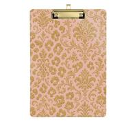 Vintage Glamour Leopard Print - Victorian Folders Clipboards Standard Hole for Schoolgirls Girls Kids Teacher Clipboard Size 9 x 12