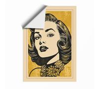 Vintage Glamour Portrait Retro Unframed Wall Art Print A3 (42×29.7cm), Wall Decor for Living Room, Bedroom, Office & Home, Art Gift