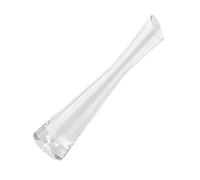 Vintage Glass Bud Vase Thick Base Slant Opening Hydroponic Flower Display Container Housewarming Gift