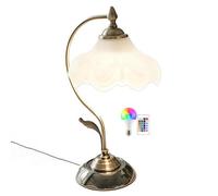 Vintage Glass Dome Table Lamp E26 Industrial Desk Light for Bedroom Office | Available in two base finishes-burnt metal or natural-each with a glass dome shade for a unique vintage-industrial look.