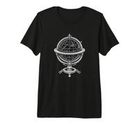 Vintage Globe Making Cartography Celestial Art Premium T-Shirt