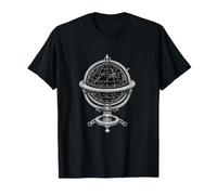 Vintage Globe Making Cartography Celestial Art T-Shirt