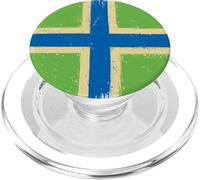 Vintage Gloucestershire Flag Proud Roots Gloucester England PopSockets PopGrip for MagSafe