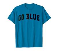 Vintage GO Blue Competition War Game Day Homecoming Survived T-Shirt