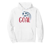Vintage Goal Soccer Fan Training Soccer Practice Boys Girl Pullover Hoodie