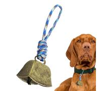 Vintage Goat Bell with Lanyard - Loud Copper Sound Tool for Grazing, Stylish Metal Accent for Collars | Outdoor Farm Accessory for Cattle, Ranch Animals, or Camping Use in Fields and Pastures