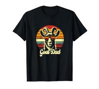 Vintage Goat Dad G.O.A.T Best Goat Daddy Funny Father's Day T-Shirt