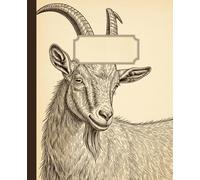 Vintage Goat Illustration Composition Notebook: A Rustic Farmhouse Nature Journal with Antique Animal Art | Notebook for Goat Lovers, Farmers, and Capricorns