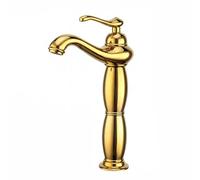 Vintage Gold Bathroom Faucet Retro Washbasin Mixer Tap Single Handle Hot & Cold Water Classic Style Basin Tap Elegant Bathroom Sink Faucet HighQuality Water Mixer