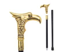 Vintage Gold Eagle Head Walking Cane, Elegant Decorative Stick, Unique Gentlemen’s Fashion for Cosplay, Party & Daily Support(Double section)