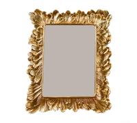 Vintage Gold For Leaf Photo Frame with Lace Trim for 6 7 8 Inch Pictures,Resin Decorative Wall Picture Frame for Home Décor,Distressed Elegant Design(6inch)