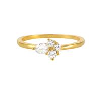 Vintage Gold Wedding Band, 14K Yellow Gold Rings Round with White Oval Shape Moissanite with Jewelry Box Size M 1/2